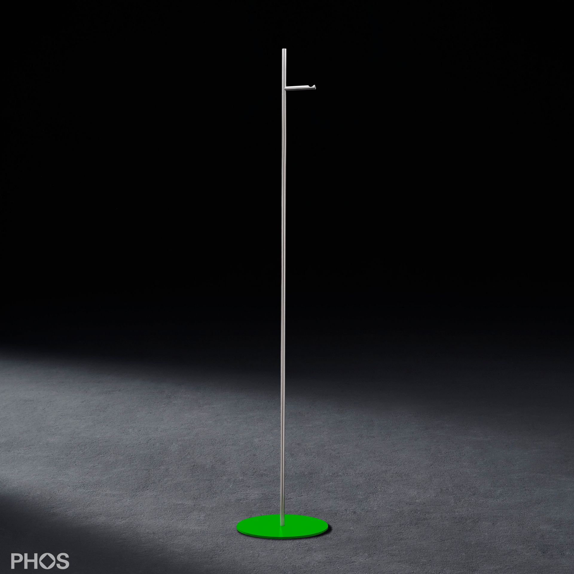 GSTS1V-BPGr Вешалка прямая 1м, основание: зеленое. PHOS 