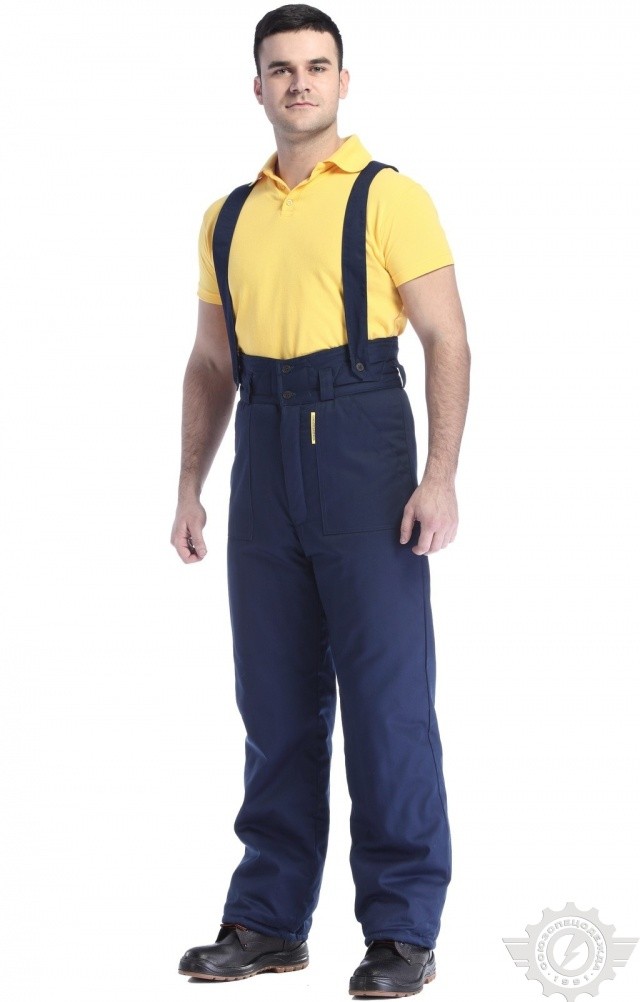 65013 Брюки "Эксперт" зимние темно-синие  Зимняя спецодежда  размер 56-58/170-176  - Вид №2