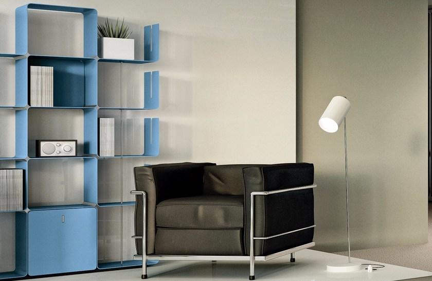 Dieffebi Модульный открытый книжный шкаф из алюминия Bookcases 7cw0-7cwan - Вид №7