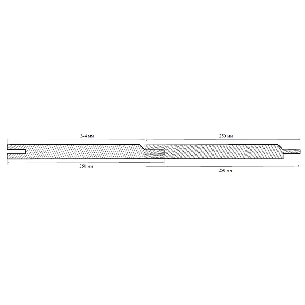 Стеновая панель МДФ Дуб Аризона 2600x250x6 мм 0.65 м² DEKOR PANEL STLM-2101790 - Вид №4
