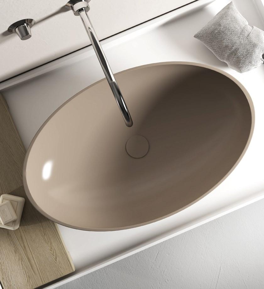 Накладная раковина на столешницу  овальная Relax Design OVO sun-id-1420464 - Вид №1