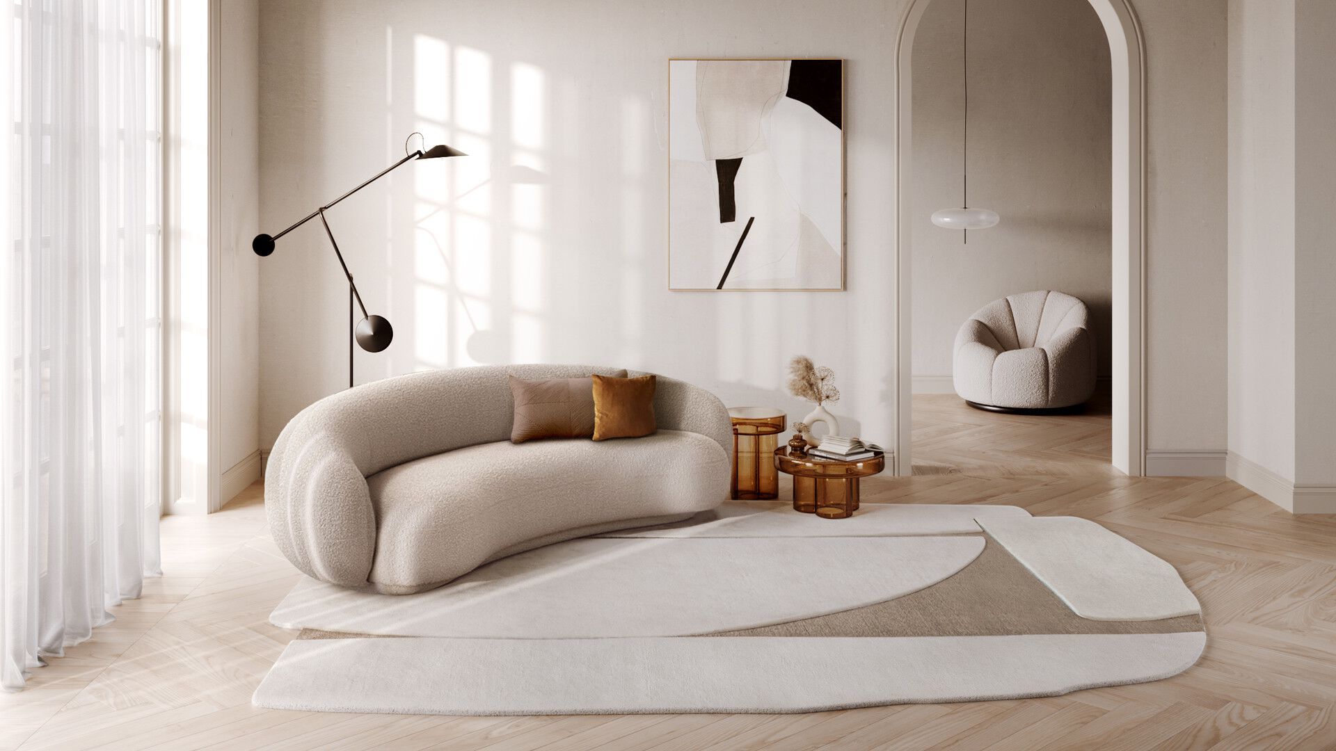 Шерстяной ковер ручной работы Mohebban Atlas ARCH-00031380 - Вид №1