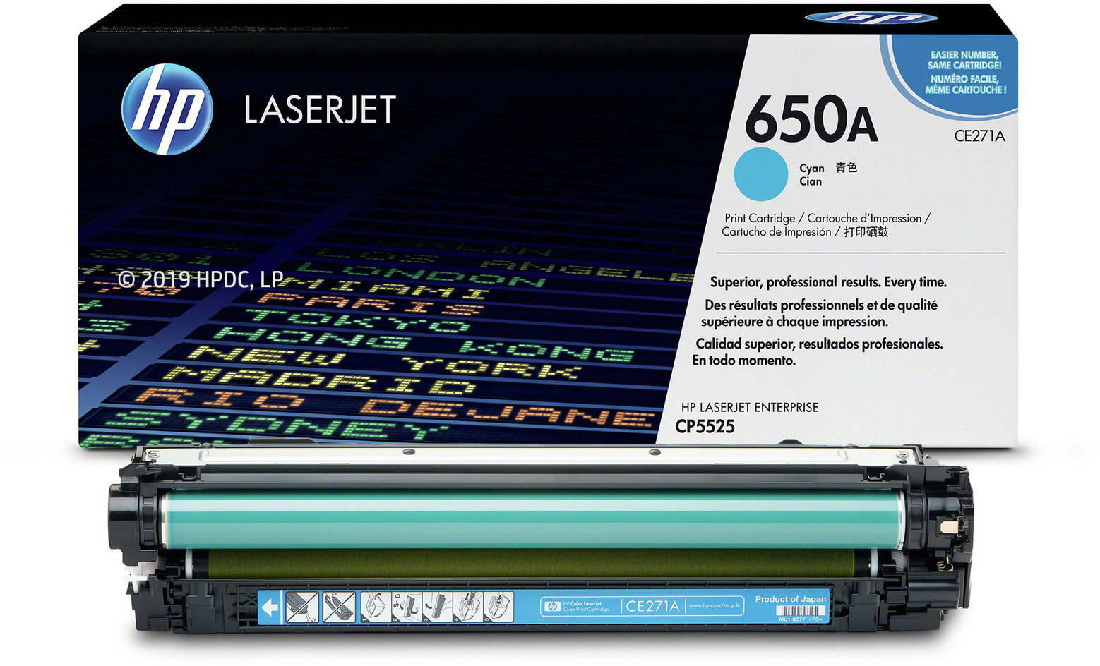 CE271A color laserjet cyan print cartridge HP Santreyd  - Вид №3