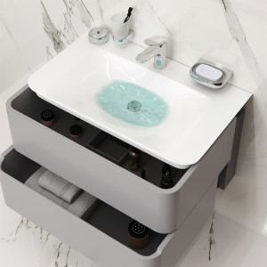 M30FHX0802FG База под раковину подвесная 80 см ящики серый  глянцевая шт AM.PM Sensation