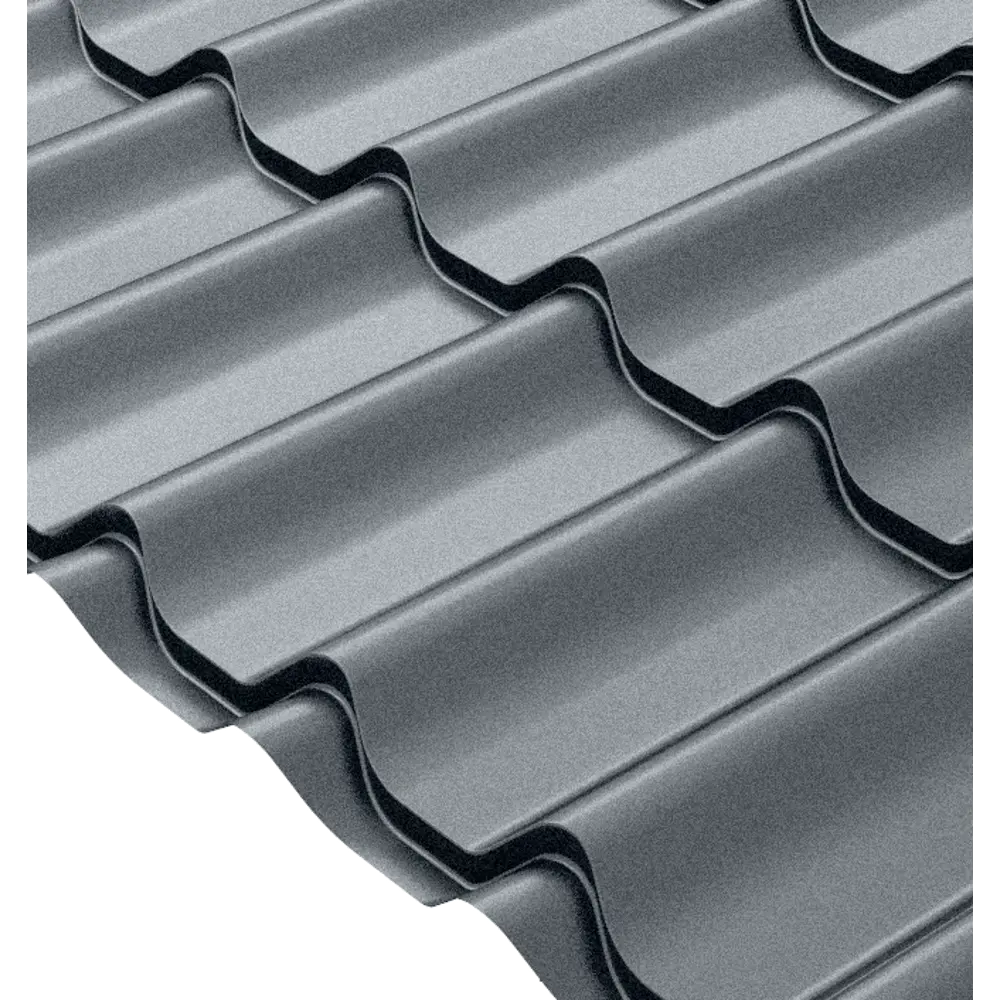 Металлочерепица 0.45 мм 1180x2200 мм RAL 7024 серый Santreyd STLM-2067531