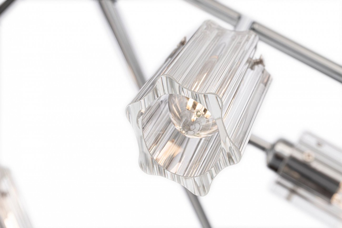 Светильник потолочный на 6 ламп хром Alma FR5097CL-06CH FREYA MODERN 00-3957017 Хром - Вид №1