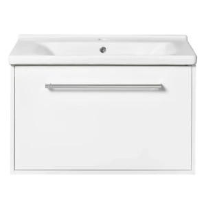 Тумба под раковину подвесная Aquaton Мерида 80 см цвет белый