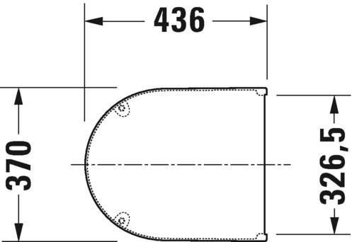 006381 Крышка сиденье для унитаза Duravit Starck 3 - Вид №1