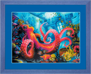 1788 Набор для вышивания Подводное царство 40 х 30 см RIOLIS Сотвори Сама