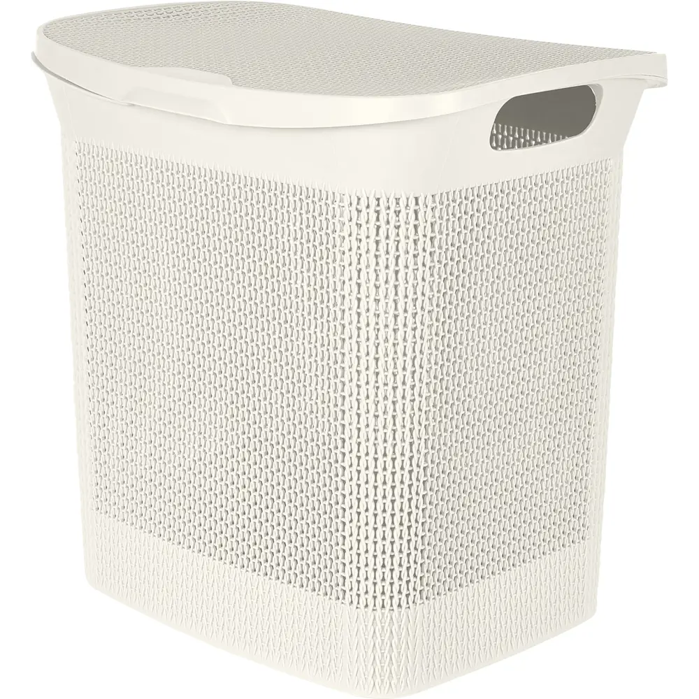 Корзина для белья Плес 35л прямоугольная цвет белый Santreyd STLM-2154032 - Вид №2