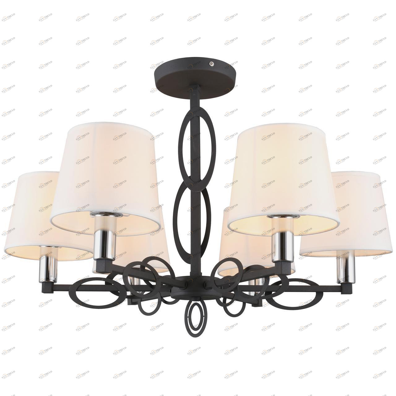 Подвесная люстра Omnilux Reggello OML-64907-06 OMNILUX REGGELLO 328318 Белый;черный 