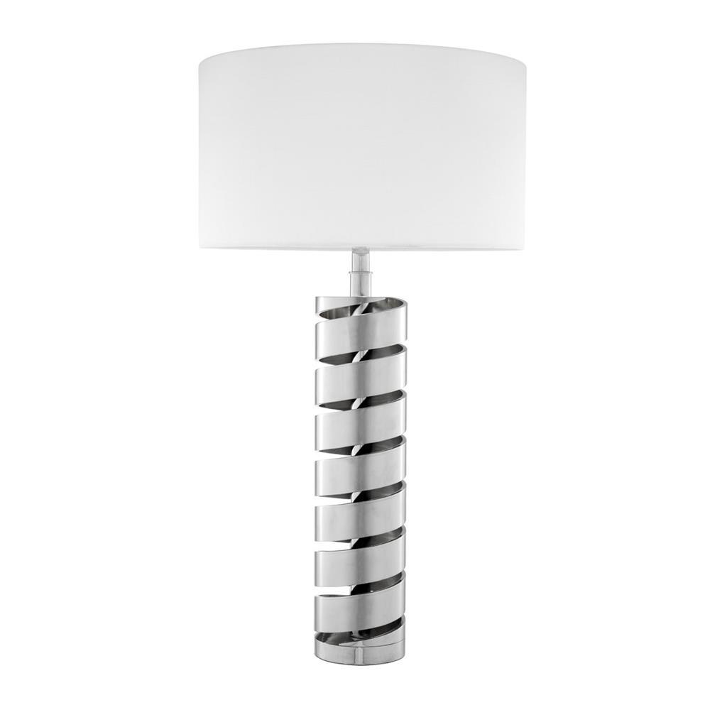 Настольная лампа Spiral от Eichholtz 111040 EICHHOLTZ ИНТЕРЬЕРНЫЕ 062158 Бежевый;хром  - Вид №3