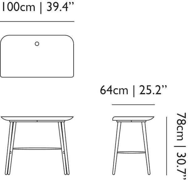 moooi Прямоугольный журнальный столик из фанеры в японском стиле sun-id-1349435 - Вид №3