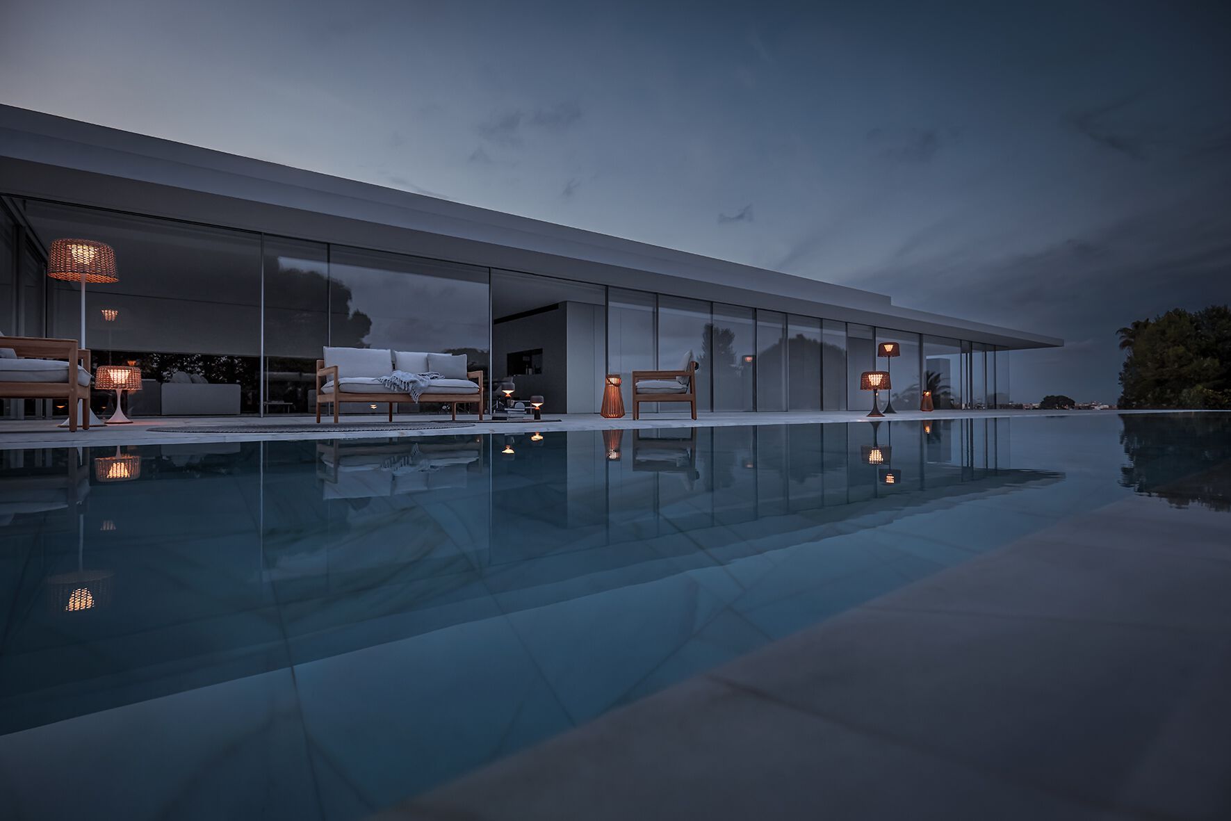 2-местный тканевый садовый диван Gloster Saranac ARCH-00122058 - Вид №4