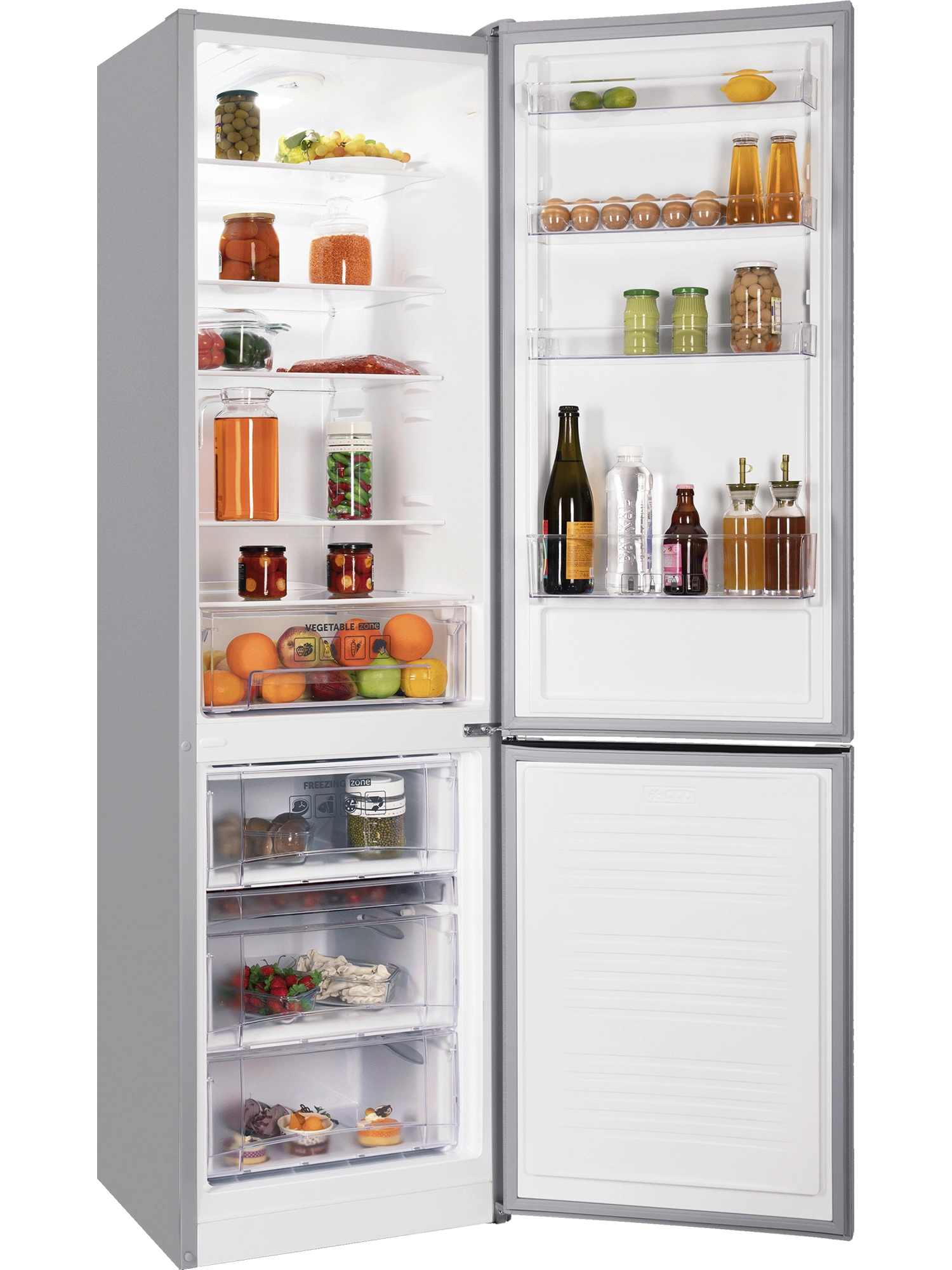 9293989 Холодильник с морозильником   NORD NRB 154 X серебристый STDN-0075075 - Вид №1