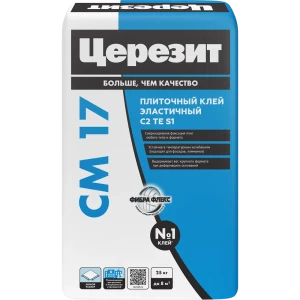 82040398 Клей для плитки Церезит CM 17 Super Flex высокоэластичный 25 кг STLM-0018202