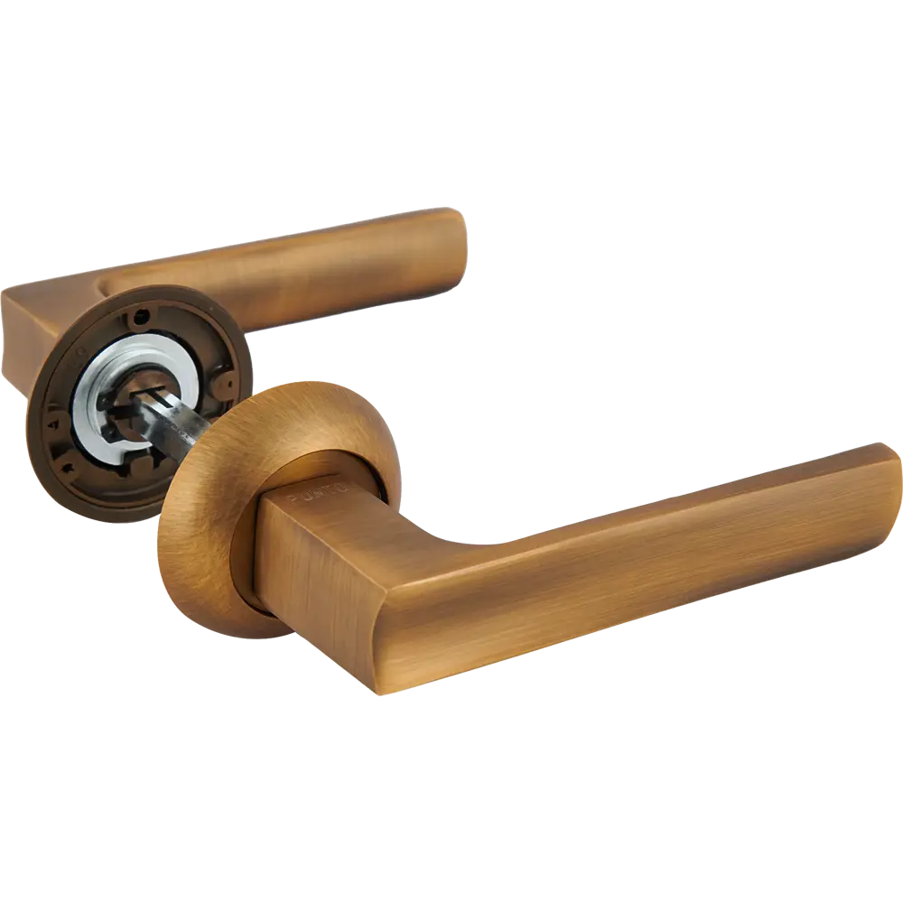 Дверные ручки Punto Ergo без запирания цвет кофе STLM-2119800