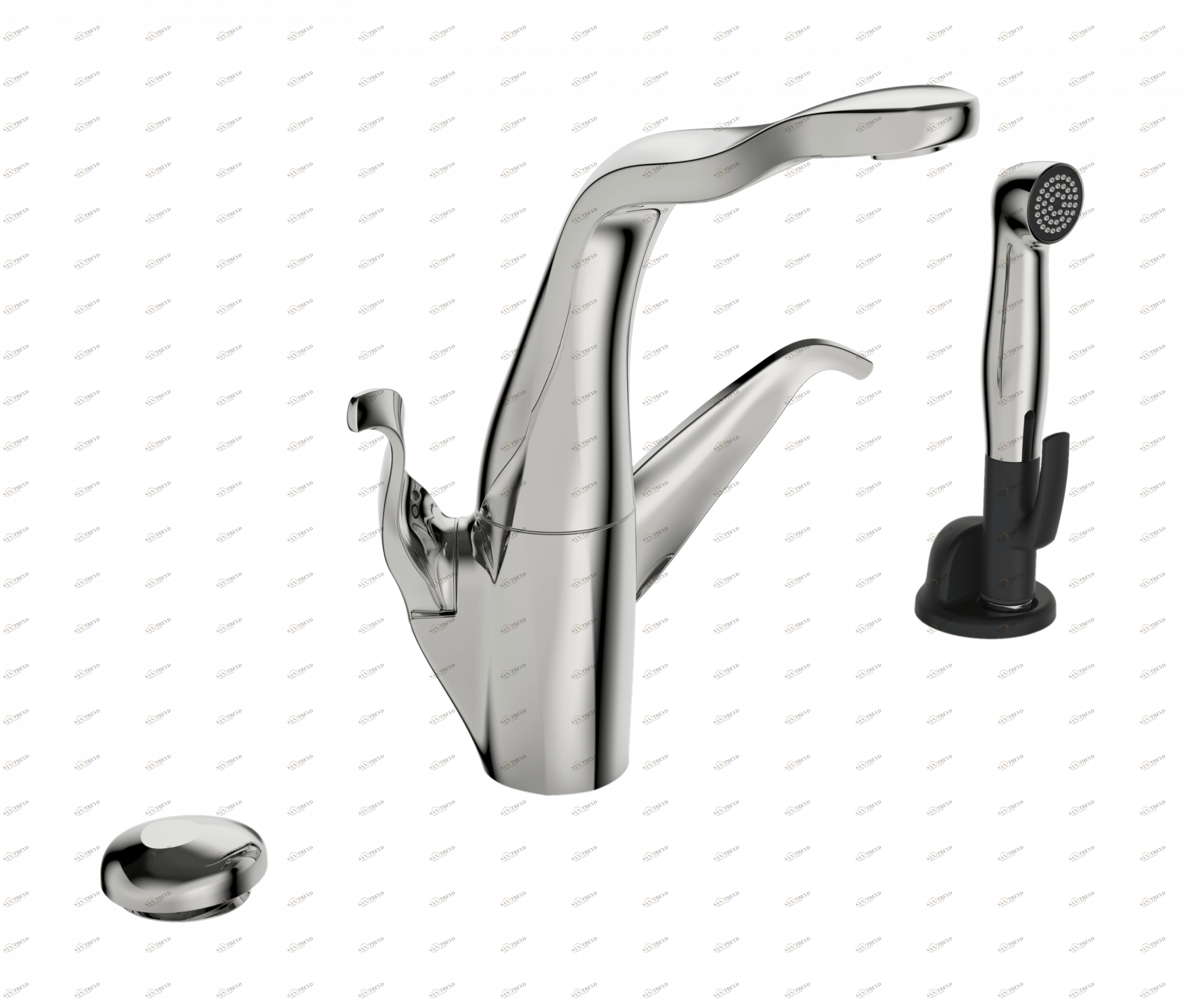 Oras 8223F Смеситель для кухни, 230/12 V 8223F ALESSI Swan By Хром 