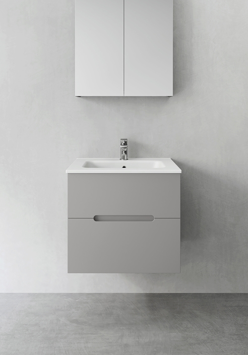1390222 Шкаф Для Умывальника Compact Sun Grey 600 Hafa Серый 