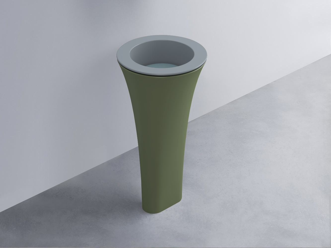 AMLA45-BR+AMPILT-PL+AMCOLT-AG Раковина Amedeo Tondo отдельностоящая cielo Enjoy + Amedeo Ceramica Cielo