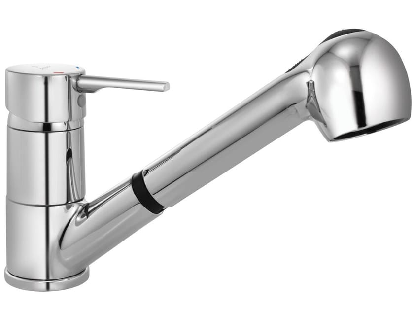 Смеситель для кухни из хромированной латуни со съемным ручным душем JAQUAR Florentine Prime ARCH-00089353