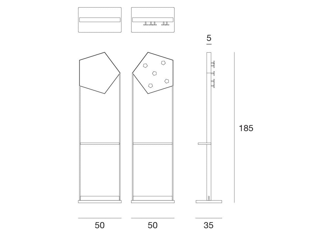 Металлическая напольная вешалка Pacini & Cappellini Dix ARCH-00123809 - Вид №2