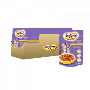 ПР0038792*24 Корм для котят Рост и развитие, курица в соусе конс. пауч (упаковка - 24 шт) МНЯМС