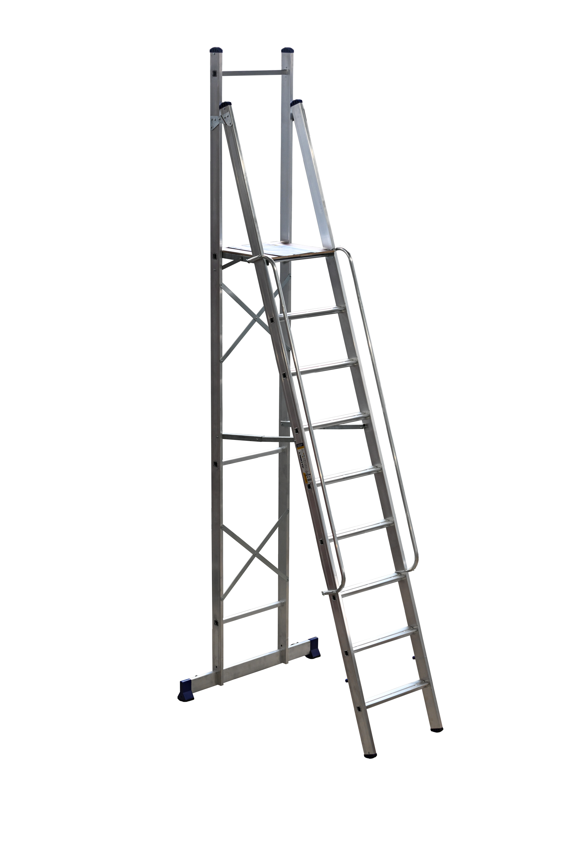Стремянка -помост, профессиональная 9ст ALUMET APE 1409 - Вид №3