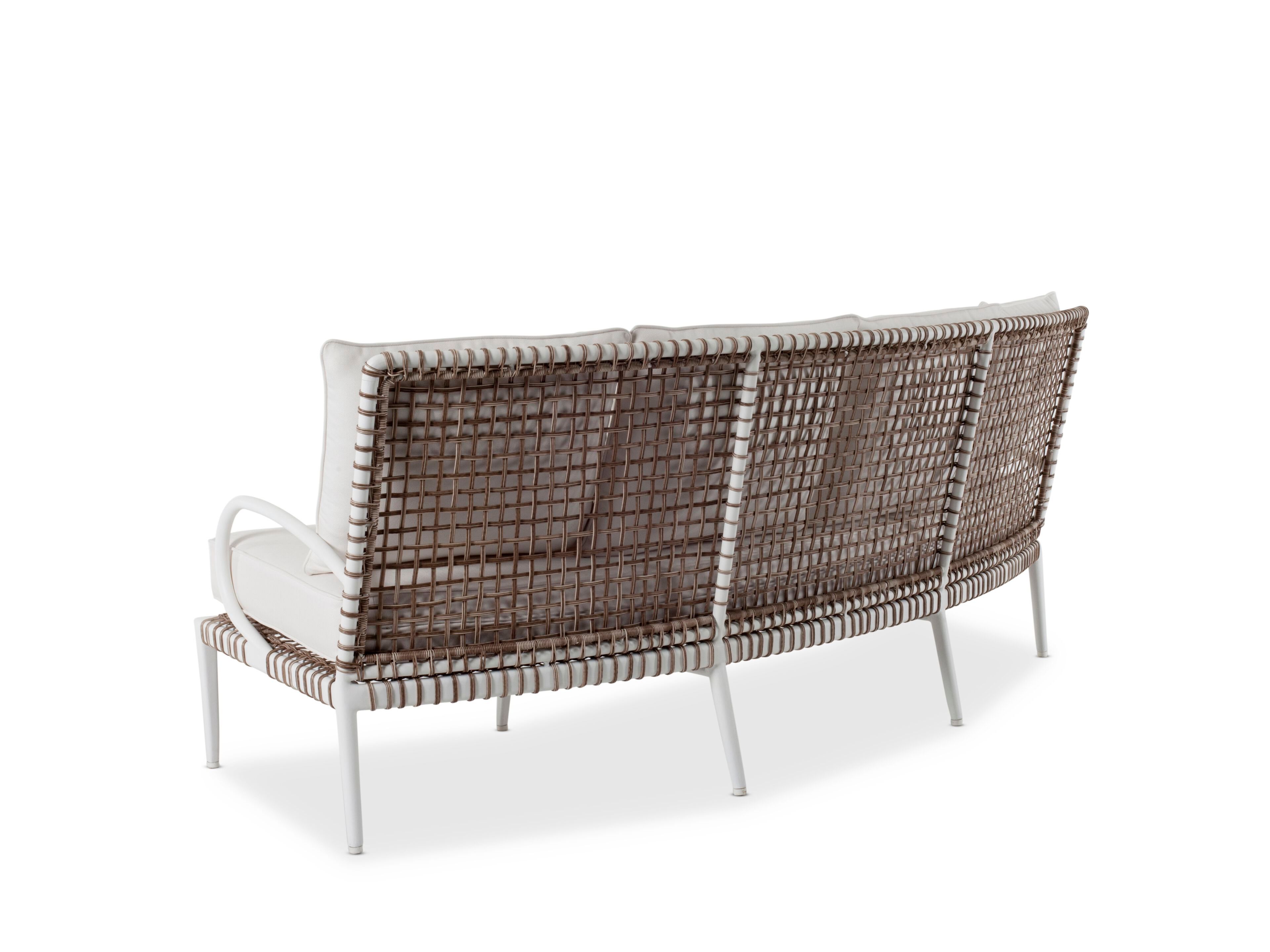 4-местный алюминиевый изогнутый садовый диван Walters Delta ARCH-00067864 - Вид №2