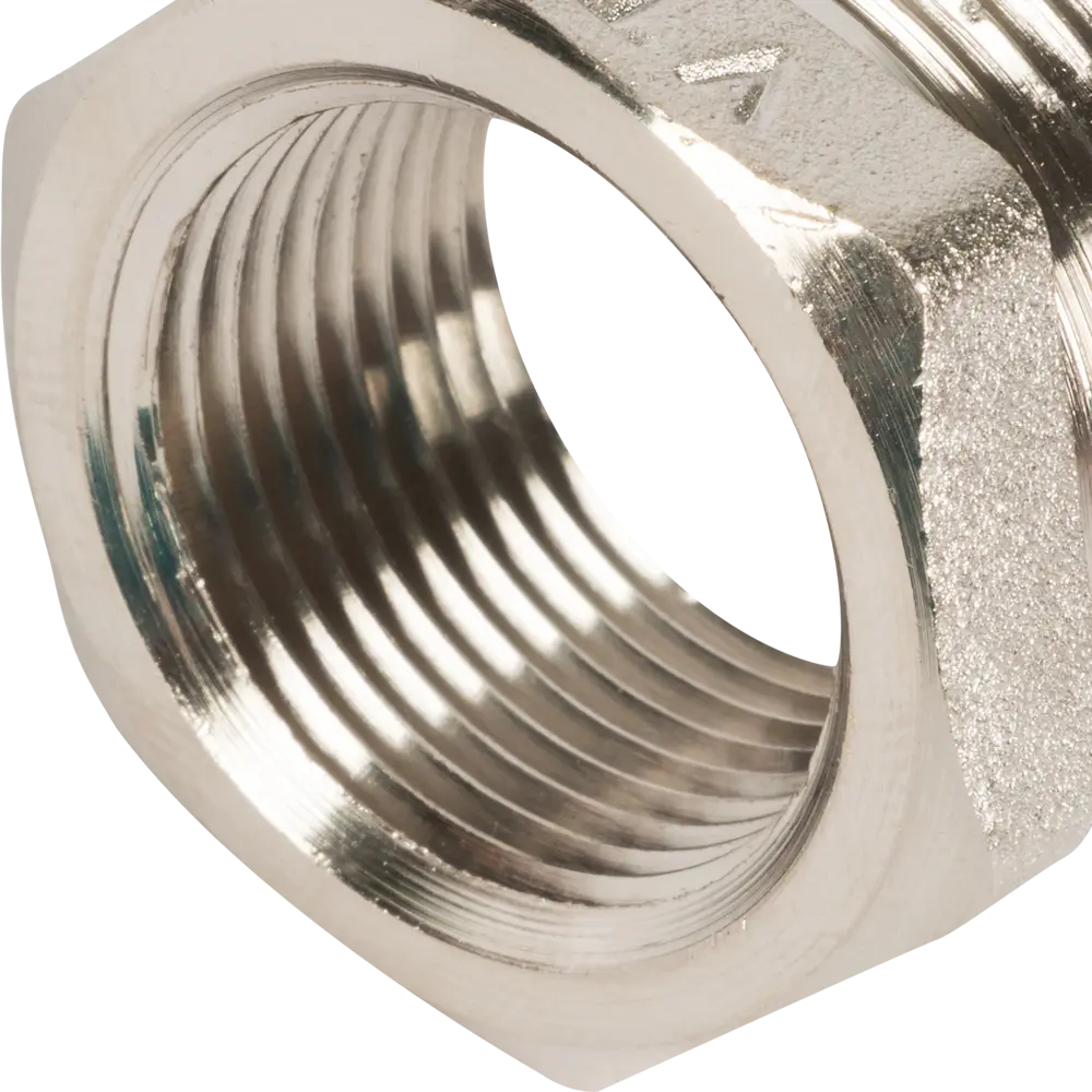 Футорка Valtec наружная-внутренняя резьба 1"х3/4" никелированная латунь STLM-2039204 - Вид №2