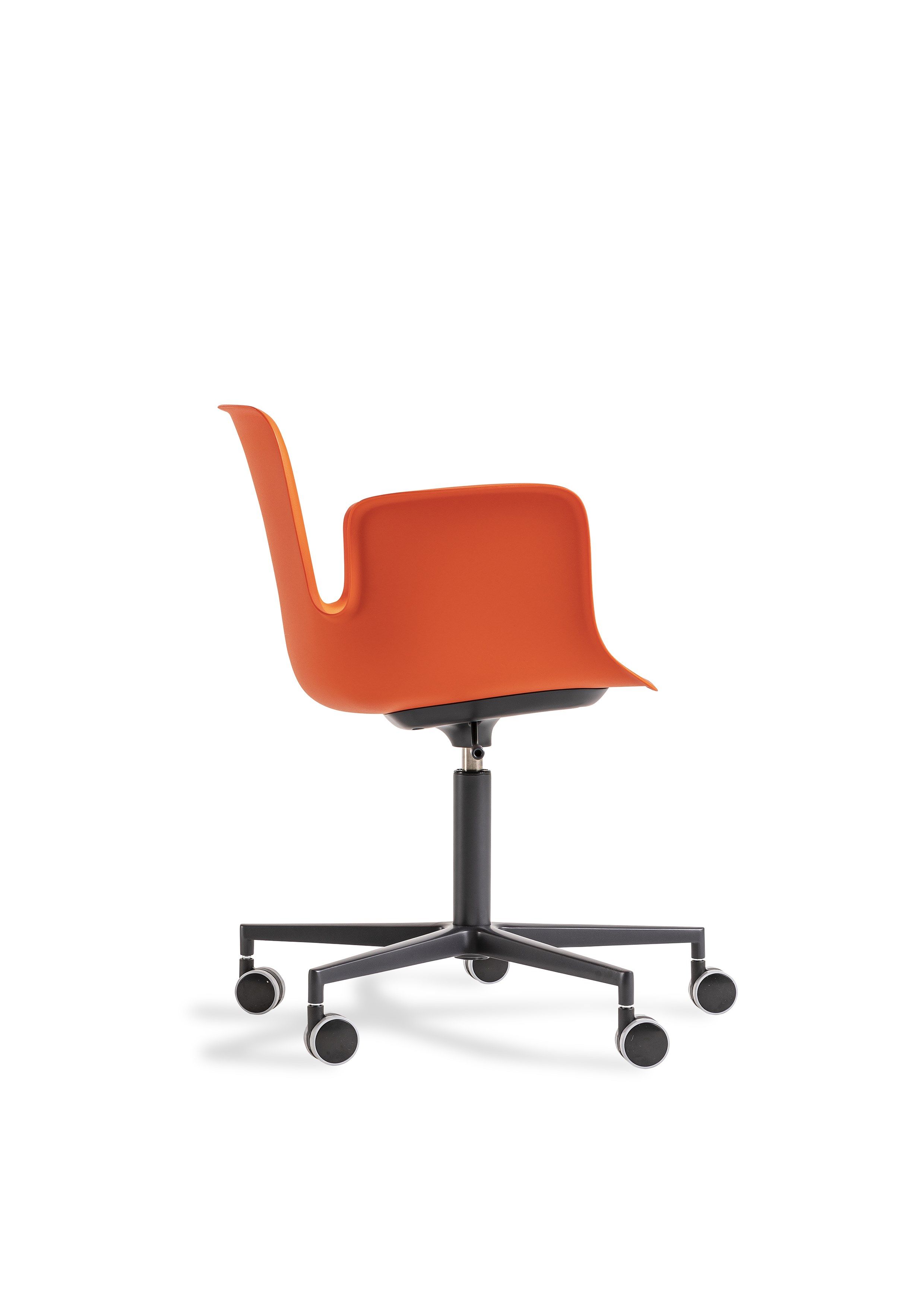 Офисное кресло из полиэтилена с 5 спицами CAPPELLINI Juli ARCH-00072303 - Вид №4