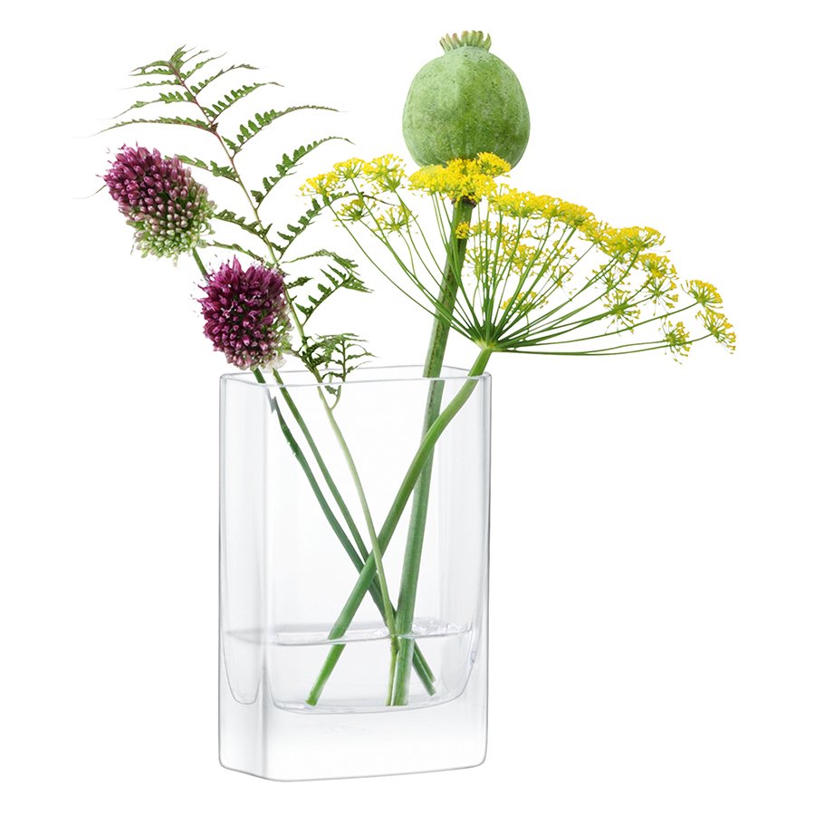 Ваза прямоугольная 15х10х5 см прозрачная Modular LSA INTERNATIONAL - 253394 Прозрачный  - Вид №3