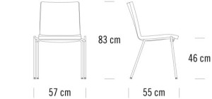 Мягкий штабелируемый стул