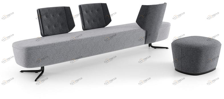 ESTEL GROUP Скамейка из ткани Embrasse sun-id-1390714