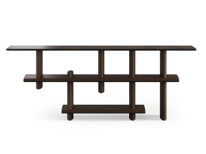 Садовая консоль из ироко и мрамора