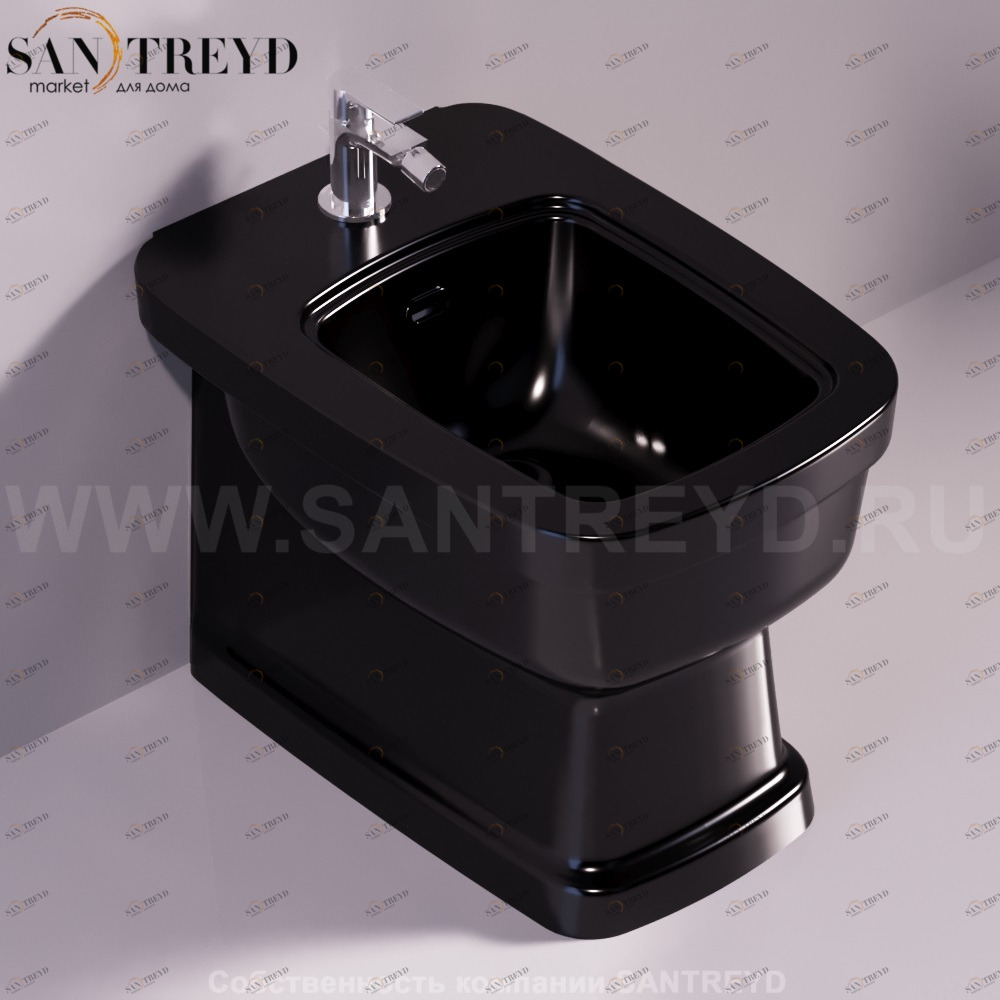 EVO04NERO Биде напольное Evolution Simas