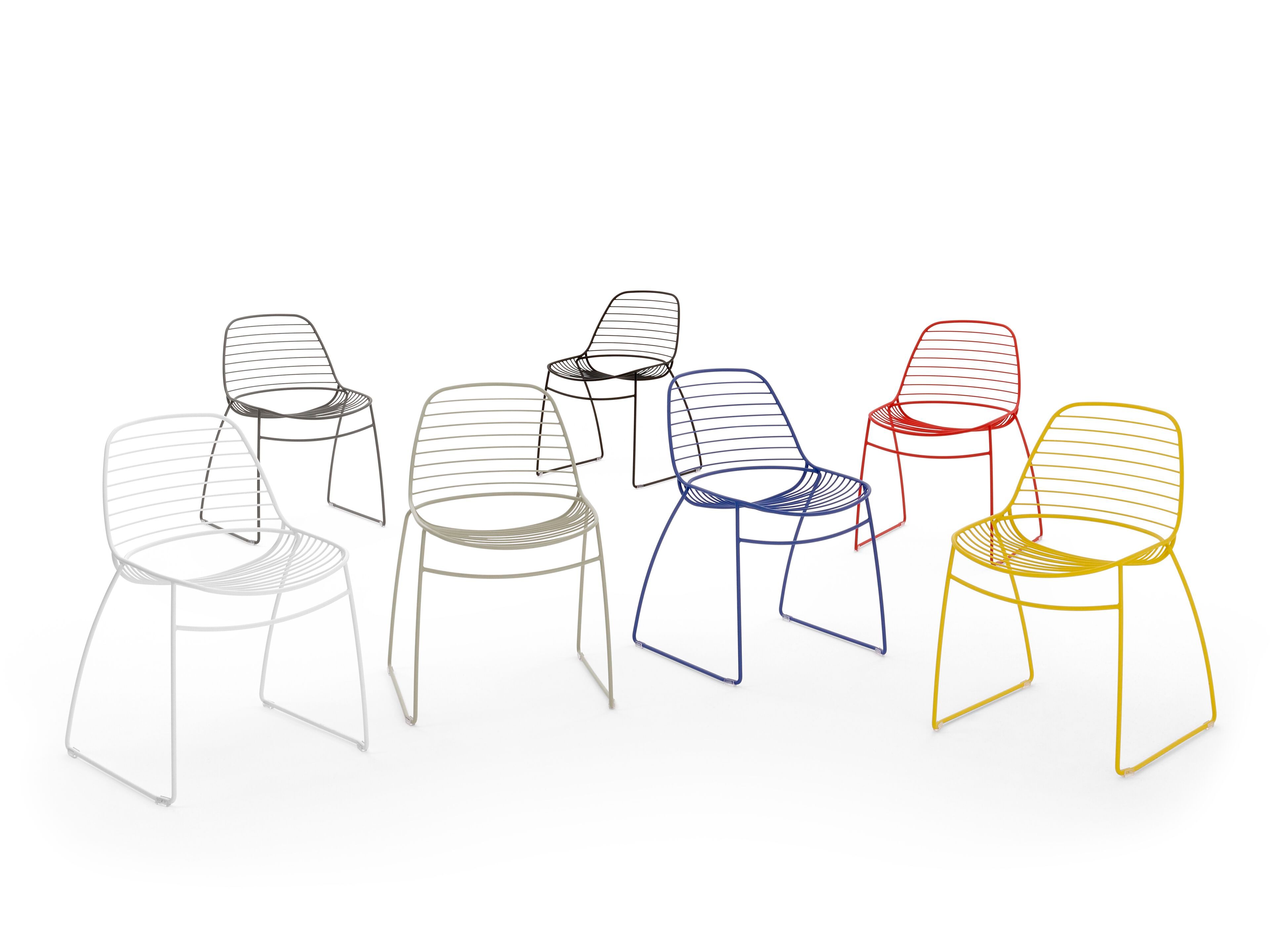 Штабелируемый стул для салазок Urbantime ECLIPSE WIRE ARCH-00039034