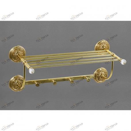 Полотенцедержатель с крючками ART&MAX BAROCCO CRYSTAL AM-2032-Do-Ant-C 