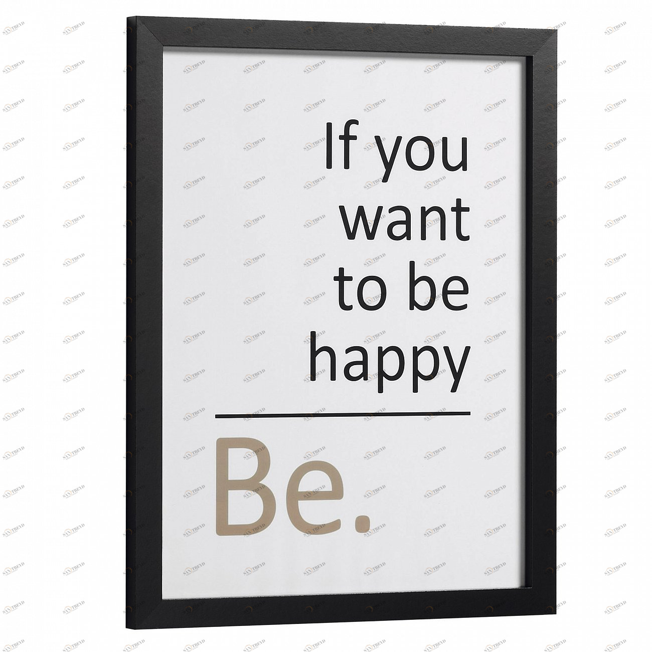 Постер на стену в рамке черный с белым Slag 33x43 от La Forma LA FORMA ДИЗАЙНЕРСКИЕ, SLAG 00-3865168 Белый;черный 