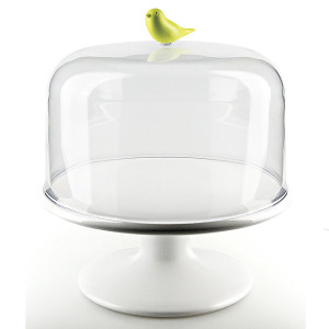 QL10238-GN Подставка для сладостей sweet tweet с крышкой Qualy
