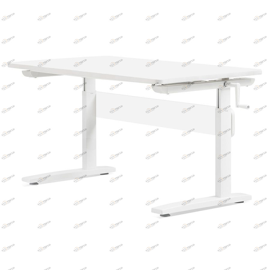 Парта Flexa desks & chairs с наклонной столешницей, белая 825011640