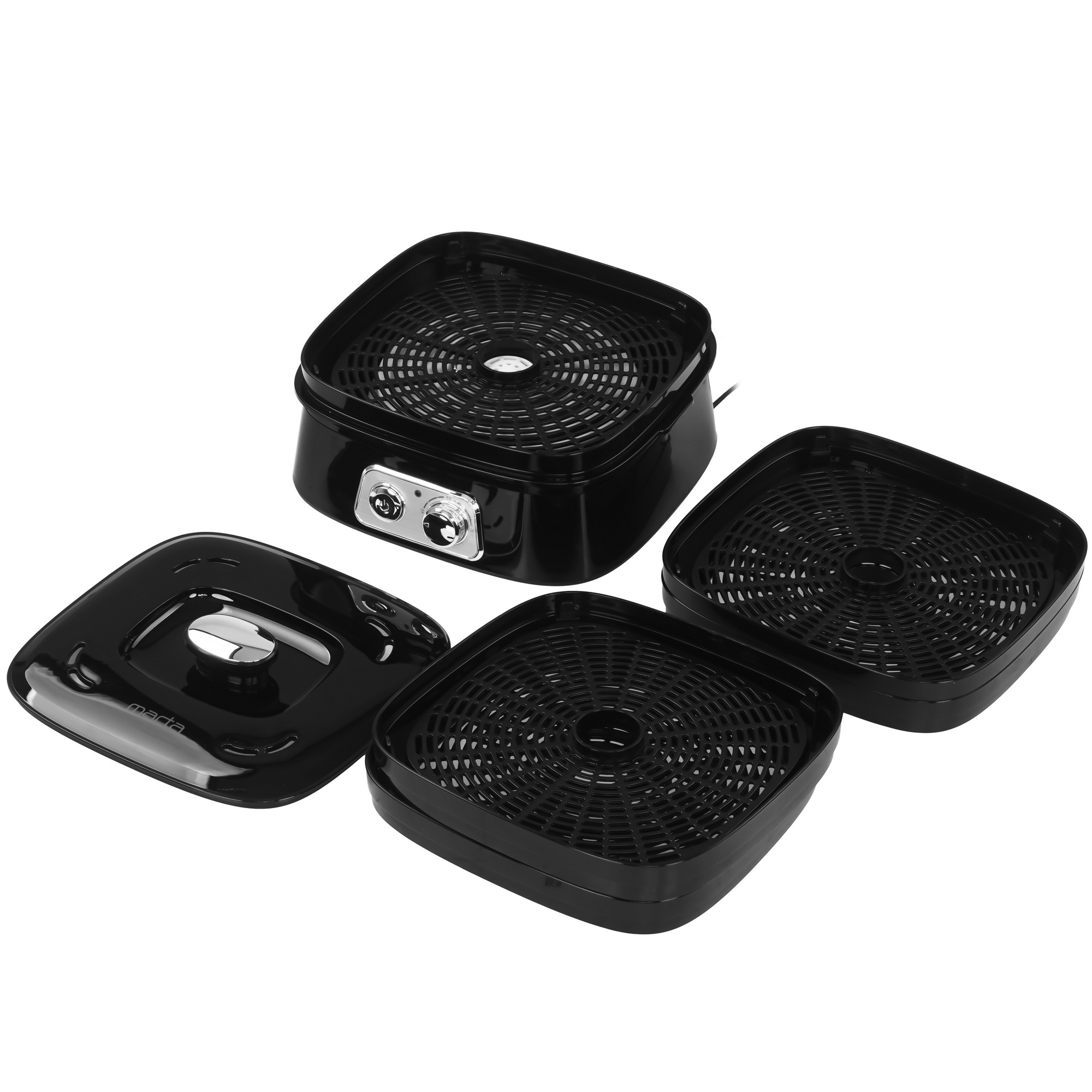 9908445 Сушилка для овощей и фруктов MARTA MT-1946 черный STDN-0127005 - Вид №5