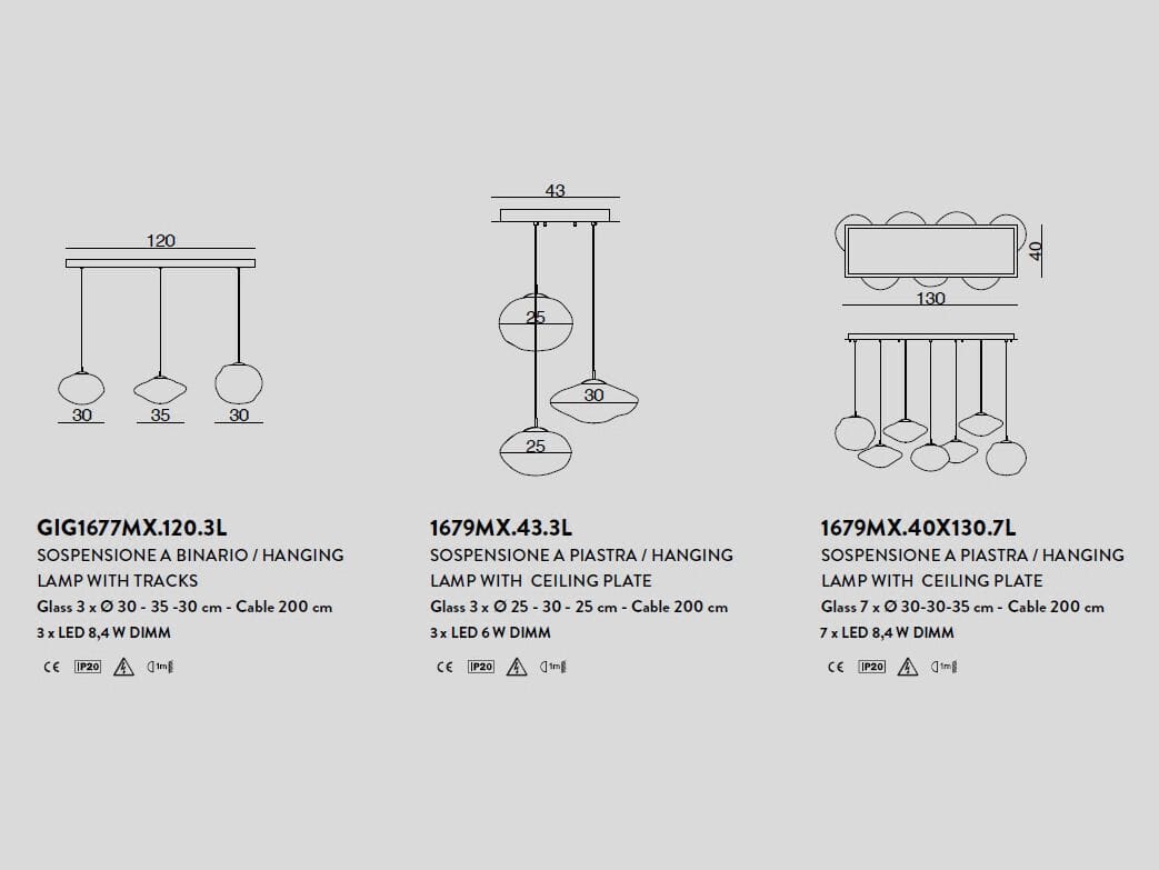 Подвесной светильник из дутого стекла Cangini & Tucci Mark ARCH-00093794 - Вид №8
