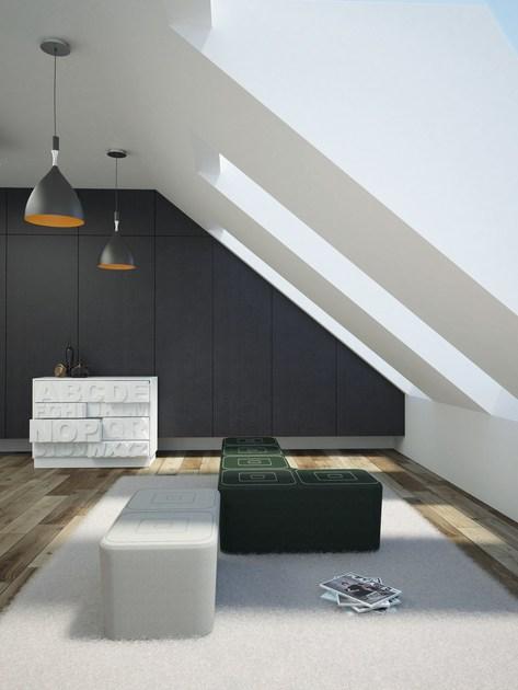 Luxy Прямоугольный пуф с обивкой Puzzle sun-id-1347516 - Вид №5