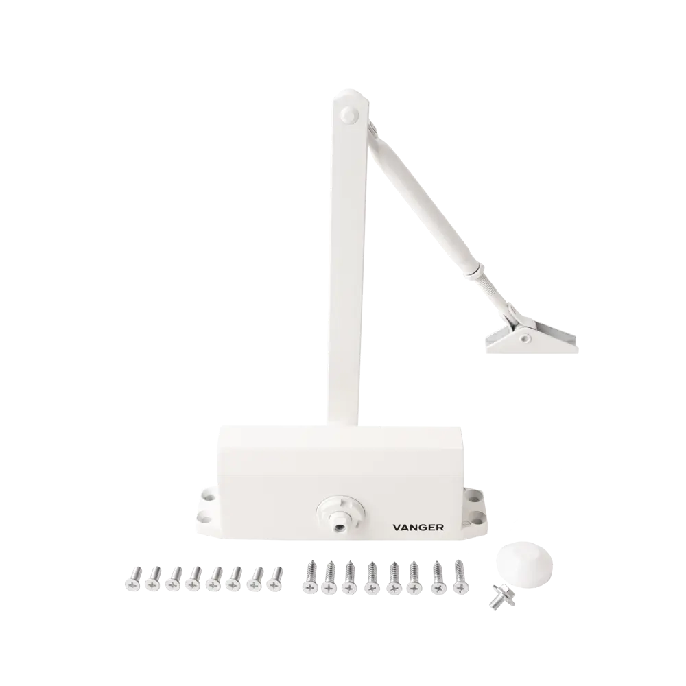 Доводчик дверной Vanger DC-85-W, до 85 кг, цвет белый STLM-2083230 - Вид №1