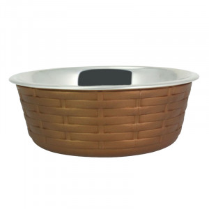 ПР0049225 Миска для животных Woven Fusion Bowl металлическая 400мл Foxie