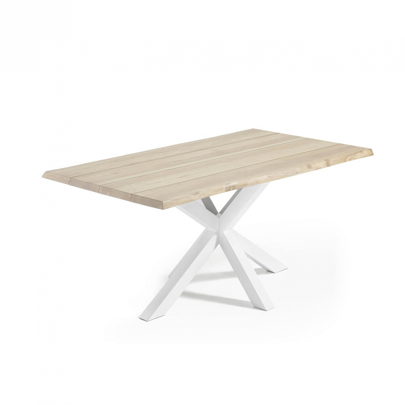 058186 Обеденный cтол Arya 180x100 белый отбеленный дуб La Forma Argo - Вид №1