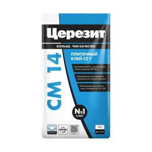 Клей для плитки и керамогранита Церезит CM 14 Extra 5 кг