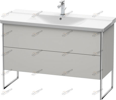 XS446303939 XSquare Тумбочка напольная Скандинавский белый шелковисто-матовый лак Duravit