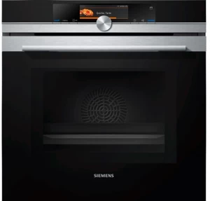 Siemens Многофункциональный пиролитический электрический духовой шкаф из нержавеющей стали и стекла Iq700